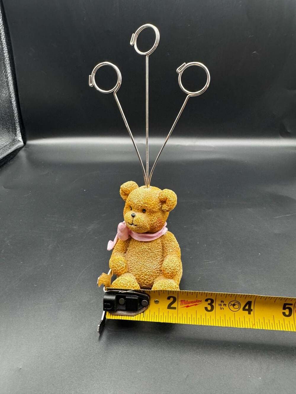 Teddy Bear Balloon And Card Holder Flowers Inc. Hand Painted - Picture 3 of 5